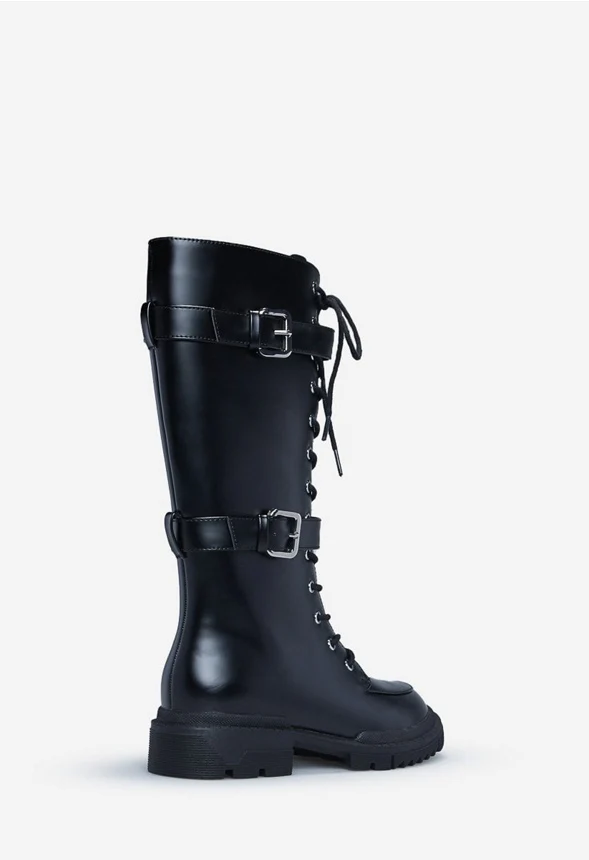 Gabrela Lace-Up Flat Boot - Image 4