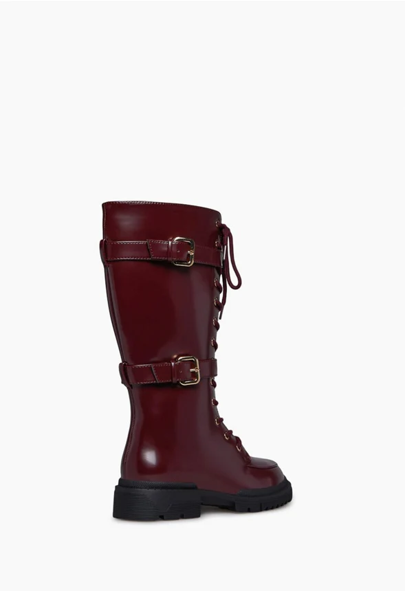 Gabrela Lace-Up Flat Boot - Image 3