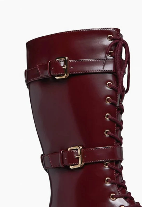 Gabrela Lace-Up Flat Boot - Image 4