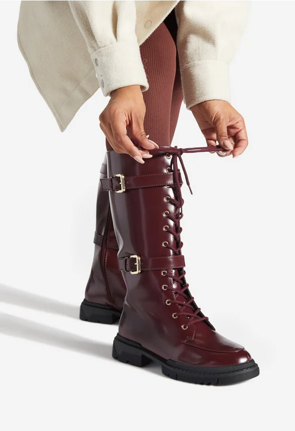 Gabrela Lace-Up Flat Boot - Image 5