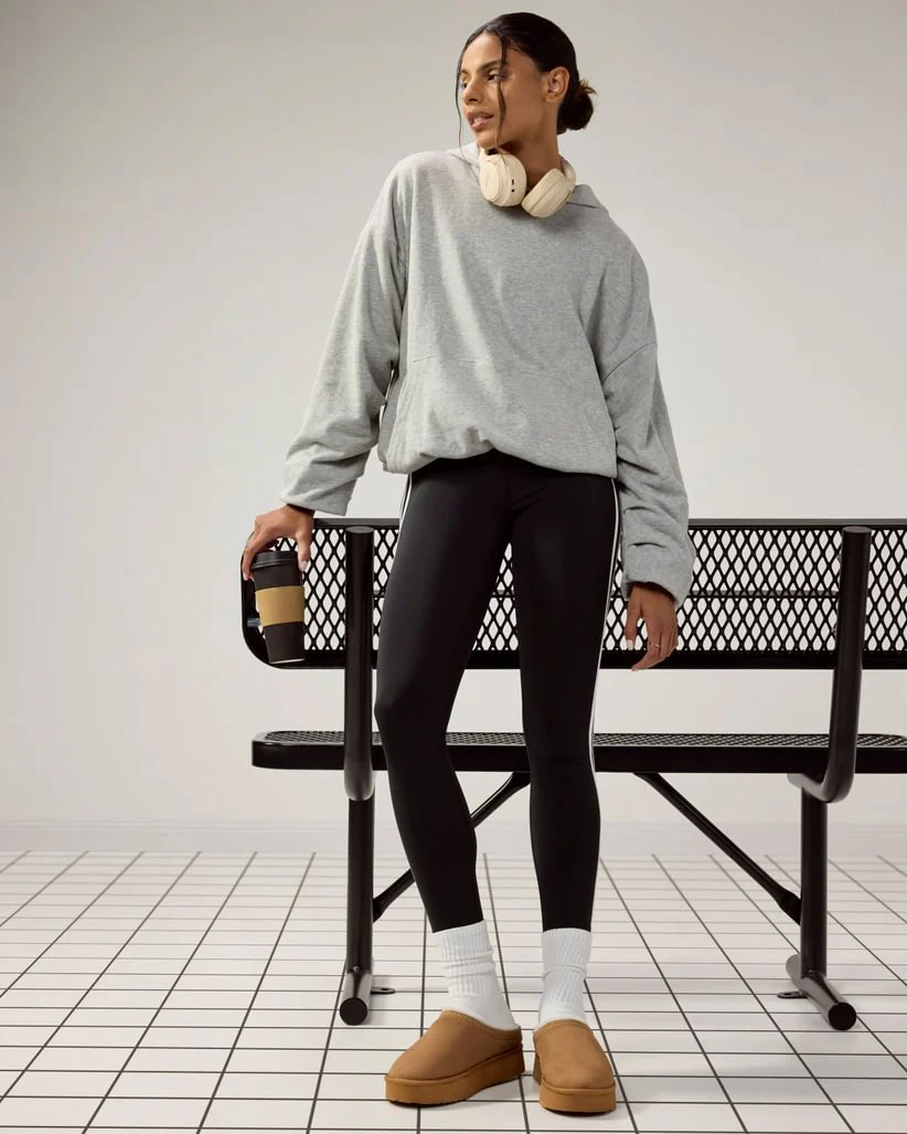 Gathered Bubble Hem Hoodie - Image 5