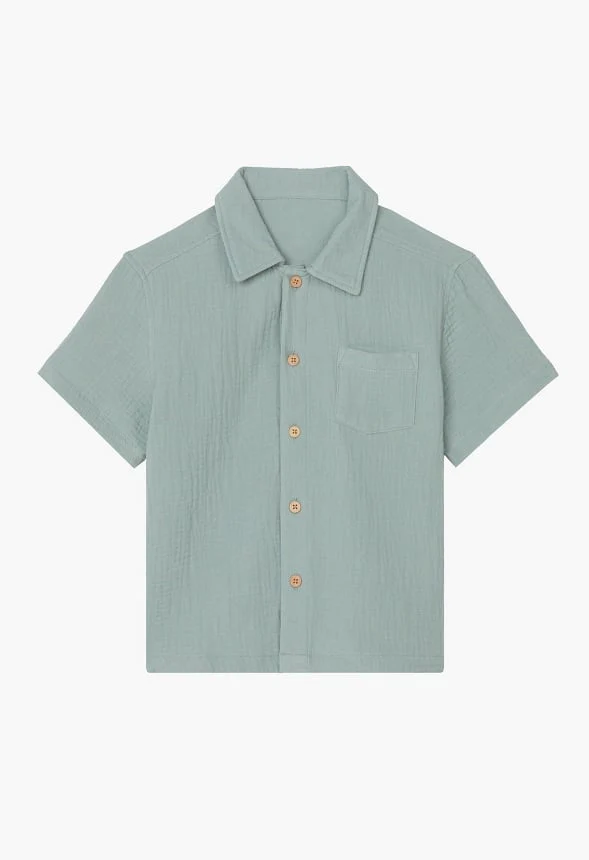 Gauze Button Up Shirt - Image 2