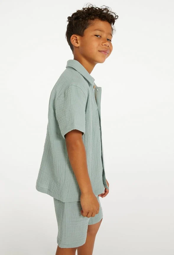 Gauze Button Up Shirt - Image 5