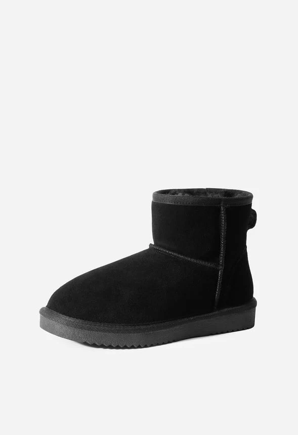 Genuine Suede Leather Warm Fuzzie - Image 3