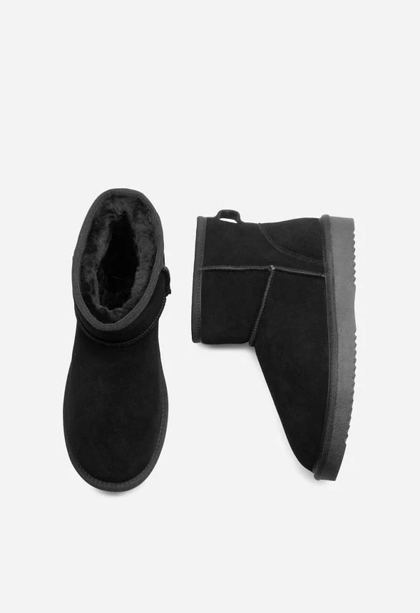 Genuine Suede Leather Warm Fuzzie - Image 4