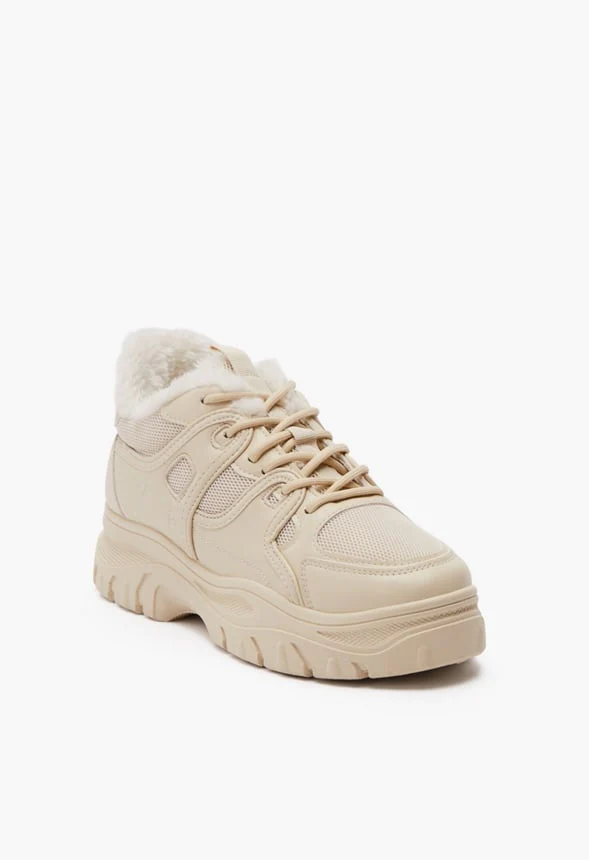 Georgia Faux Fur Chunky Sneaker - Image 2