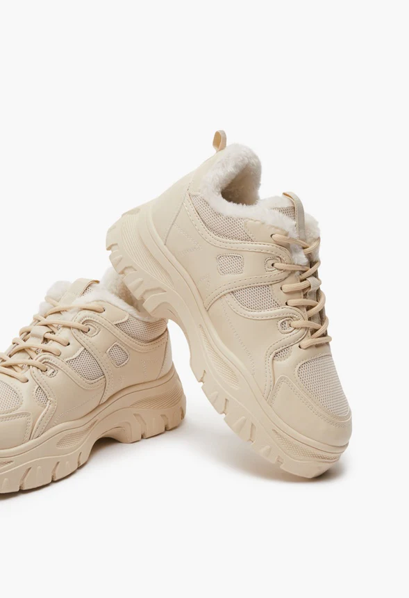 Georgia Faux Fur Chunky Sneaker - Image 3