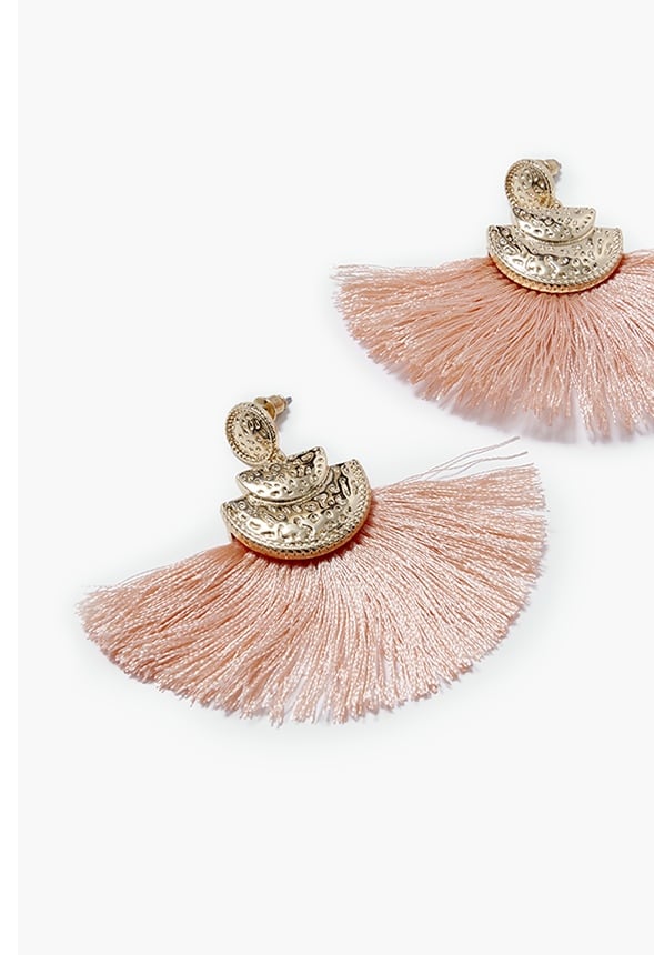Gia Disc And Fringe Earrings - Image 3