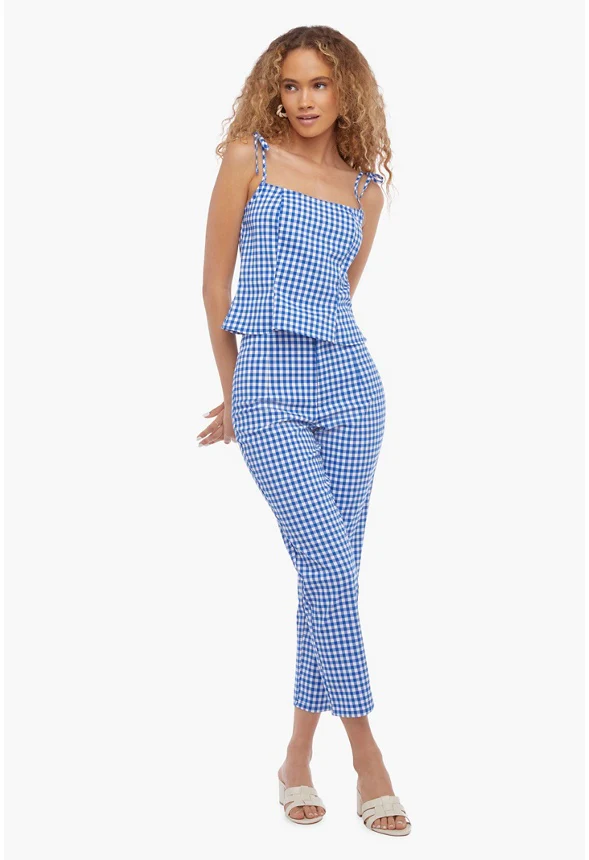 Gingham Bustier Top - Image 2