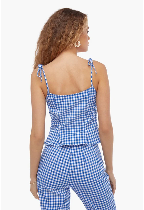Gingham Bustier Top - Image 3