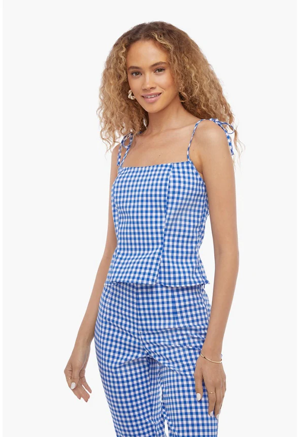 Gingham Bustier Top - Image 5