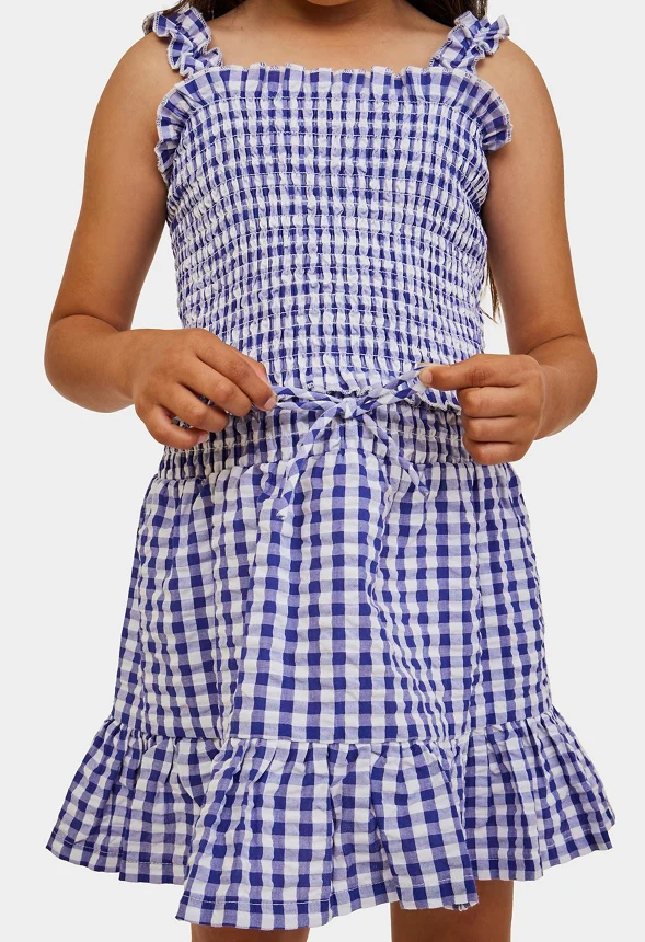 Gingham Flounce Skirt - Image 4