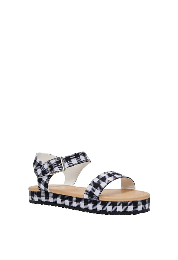 Gingham Platform Strap Sandal - Image 2