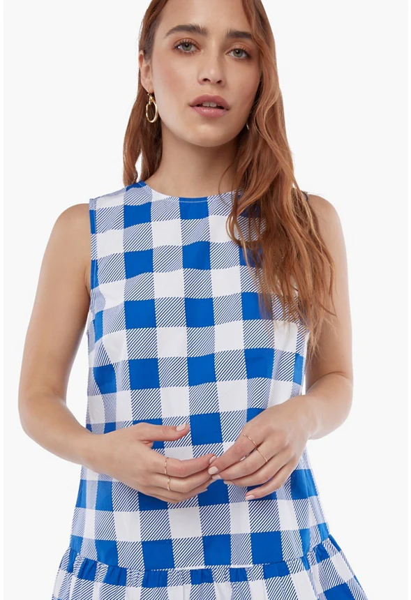 Gingham Shift Dress - Image 4