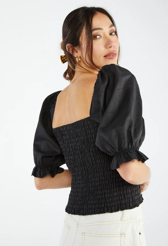 Gingham Smocking Top - Image 2