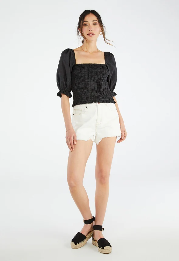 Gingham Smocking Top - Image 4