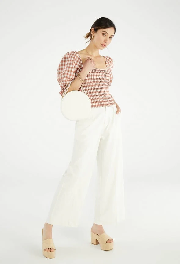 Gingham Smocking Top - Image 5