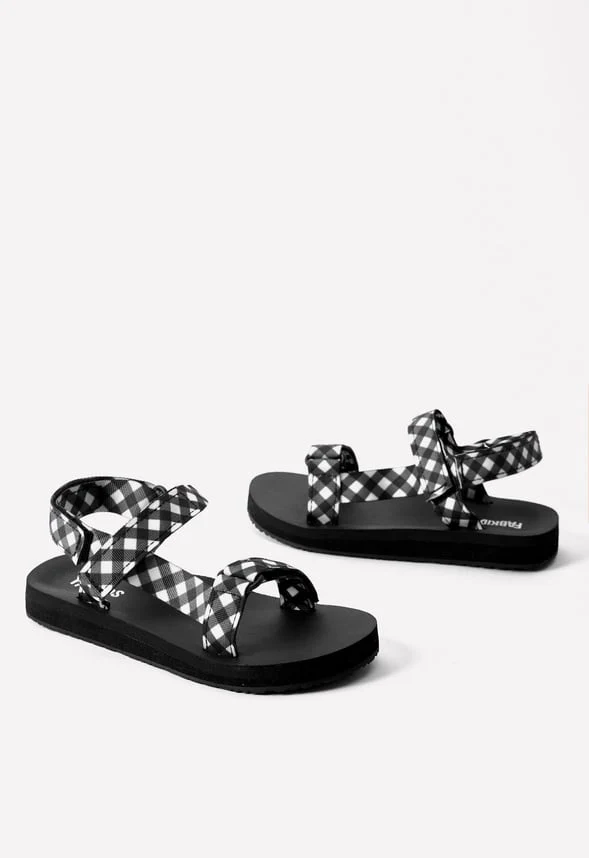 Gingham Active Strap Sandal - Image 2