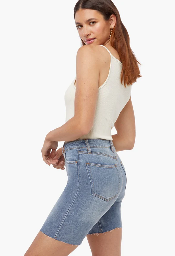 Girlfriend Denim Shorts - Image 4