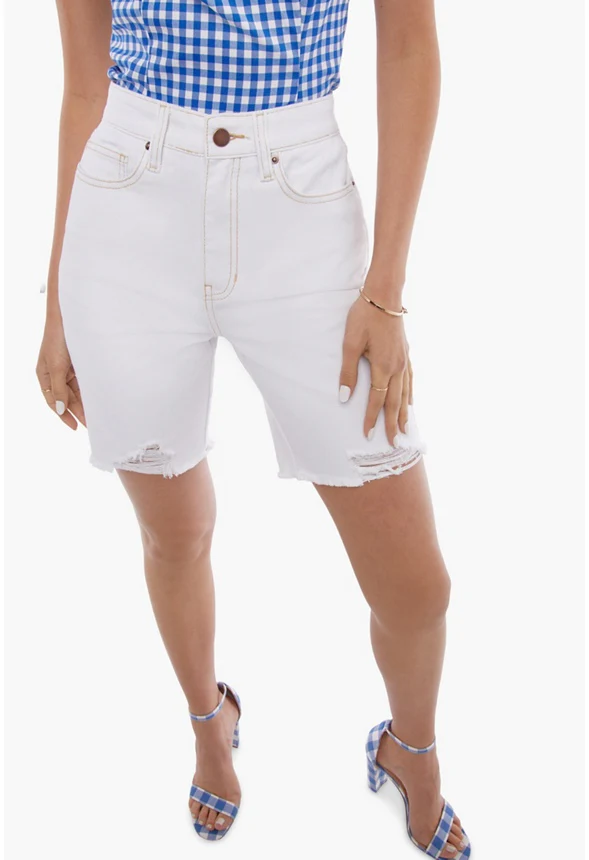 Brigitta Girlfriend Denim Shorts - Image 3