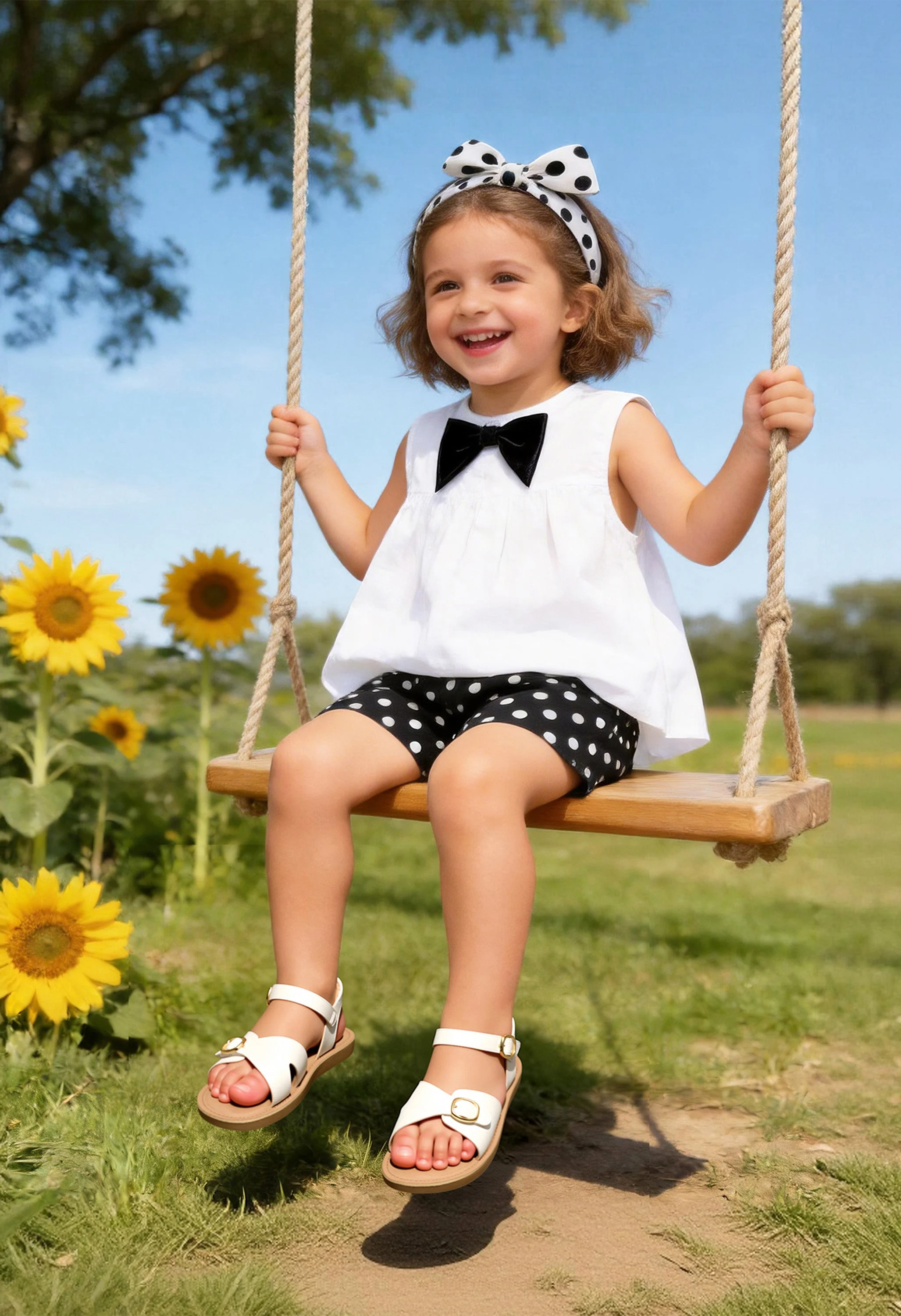 Girls Adjustable Open-Toe Summer Sandals - Image 5