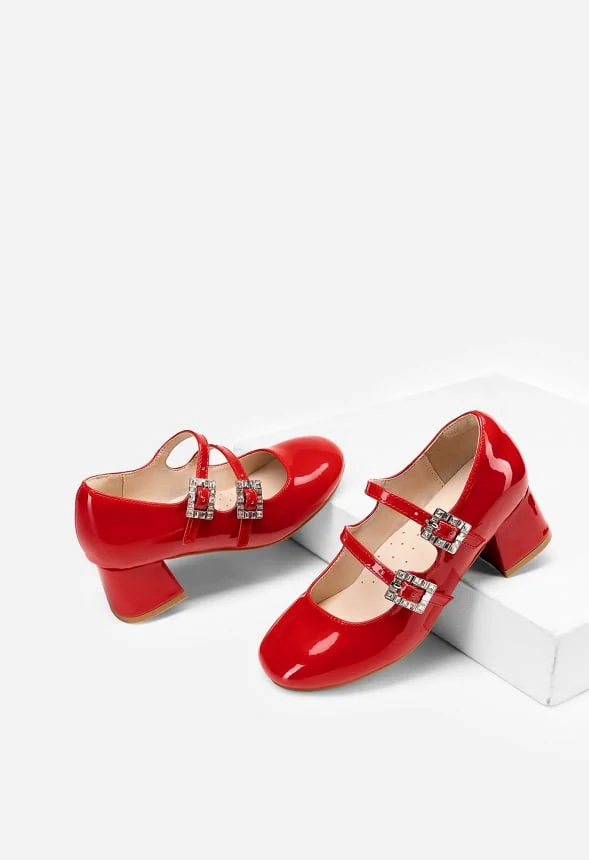 Girls Chunky Mary Jane Pump - Image 5