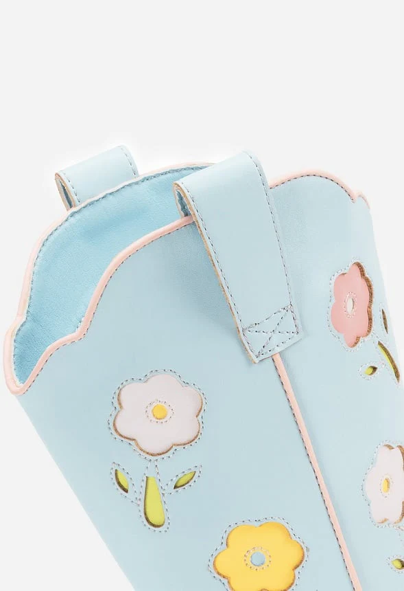 Girls Embroidered Western Boot - Image 4