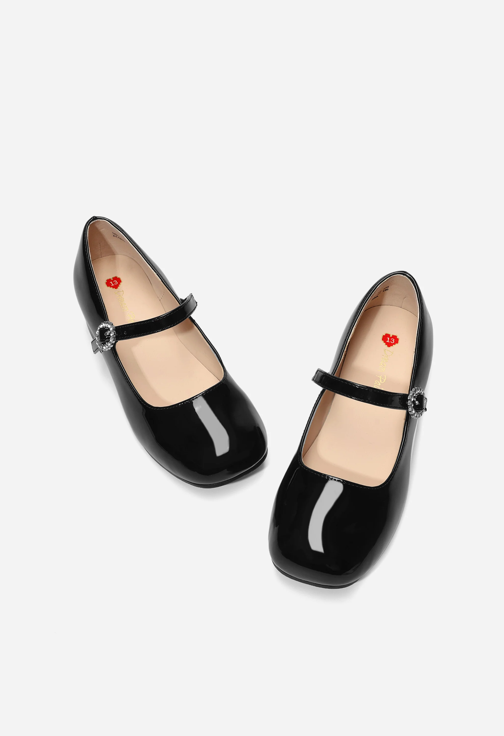 Girls Flower Low Heel Party Dress Shoes - Image 2