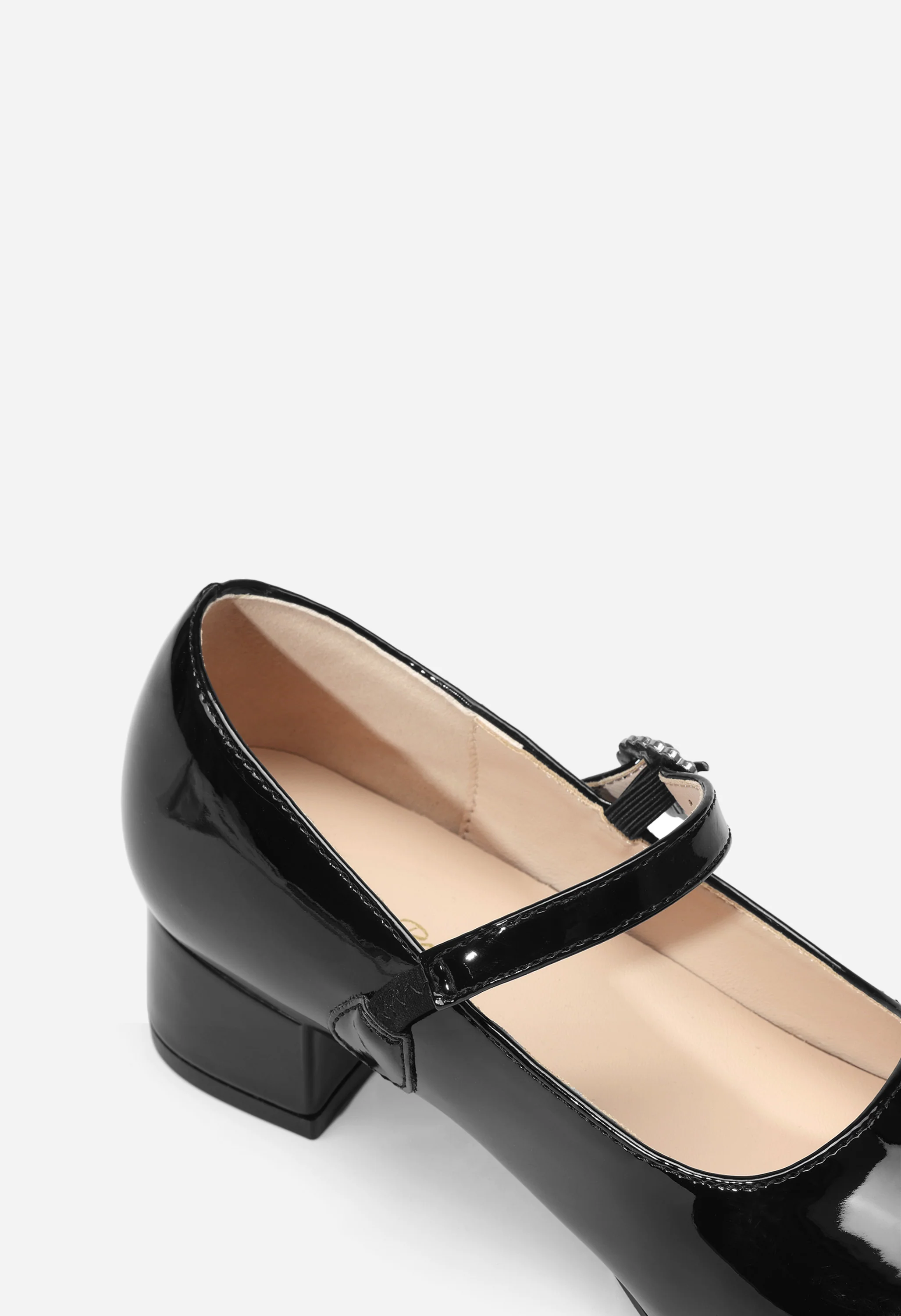Girls Flower Low Heel Party Dress Shoes - Image 3
