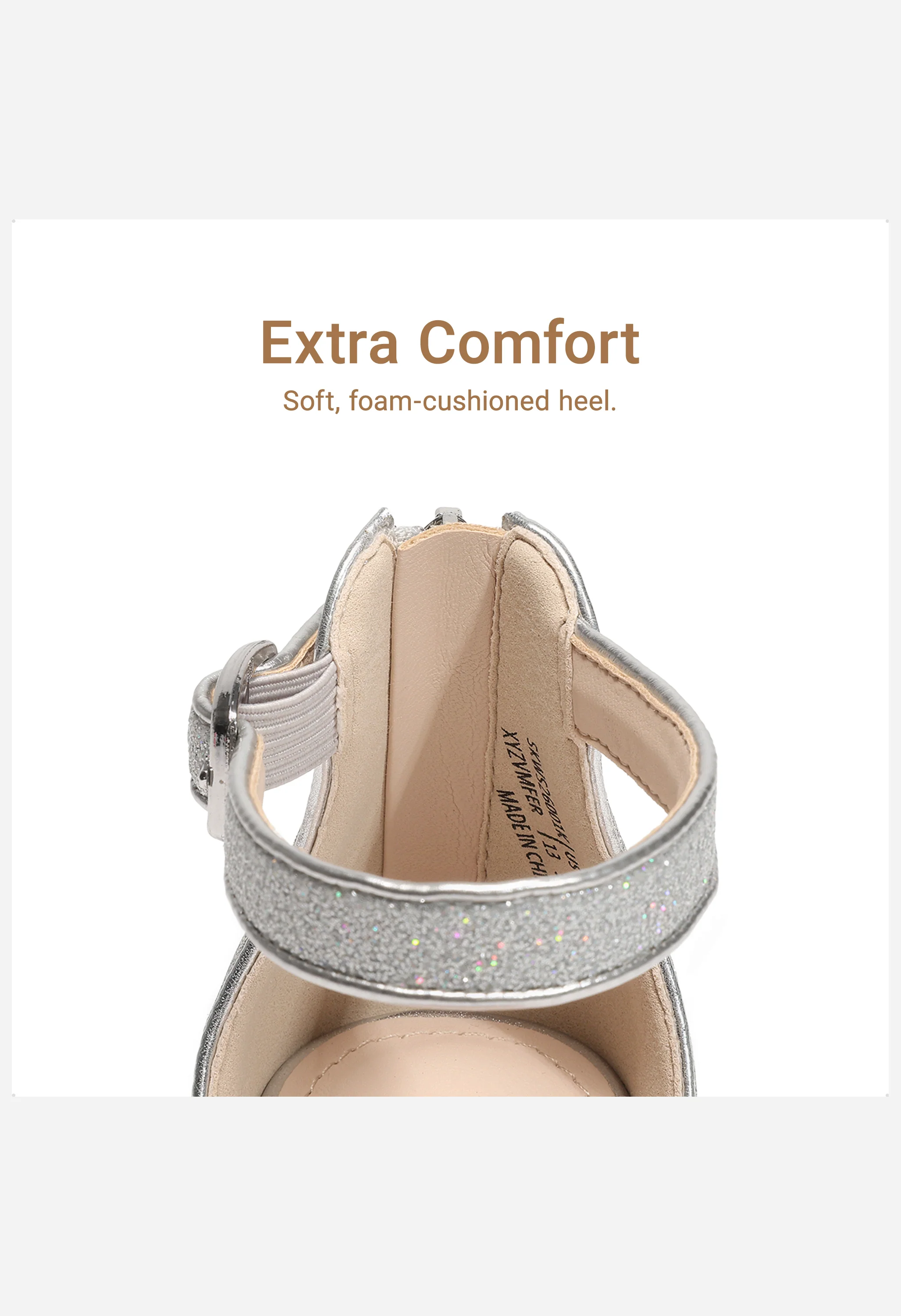 Girls' Flower Open Toe Platform Wedge Sandals - Image 3