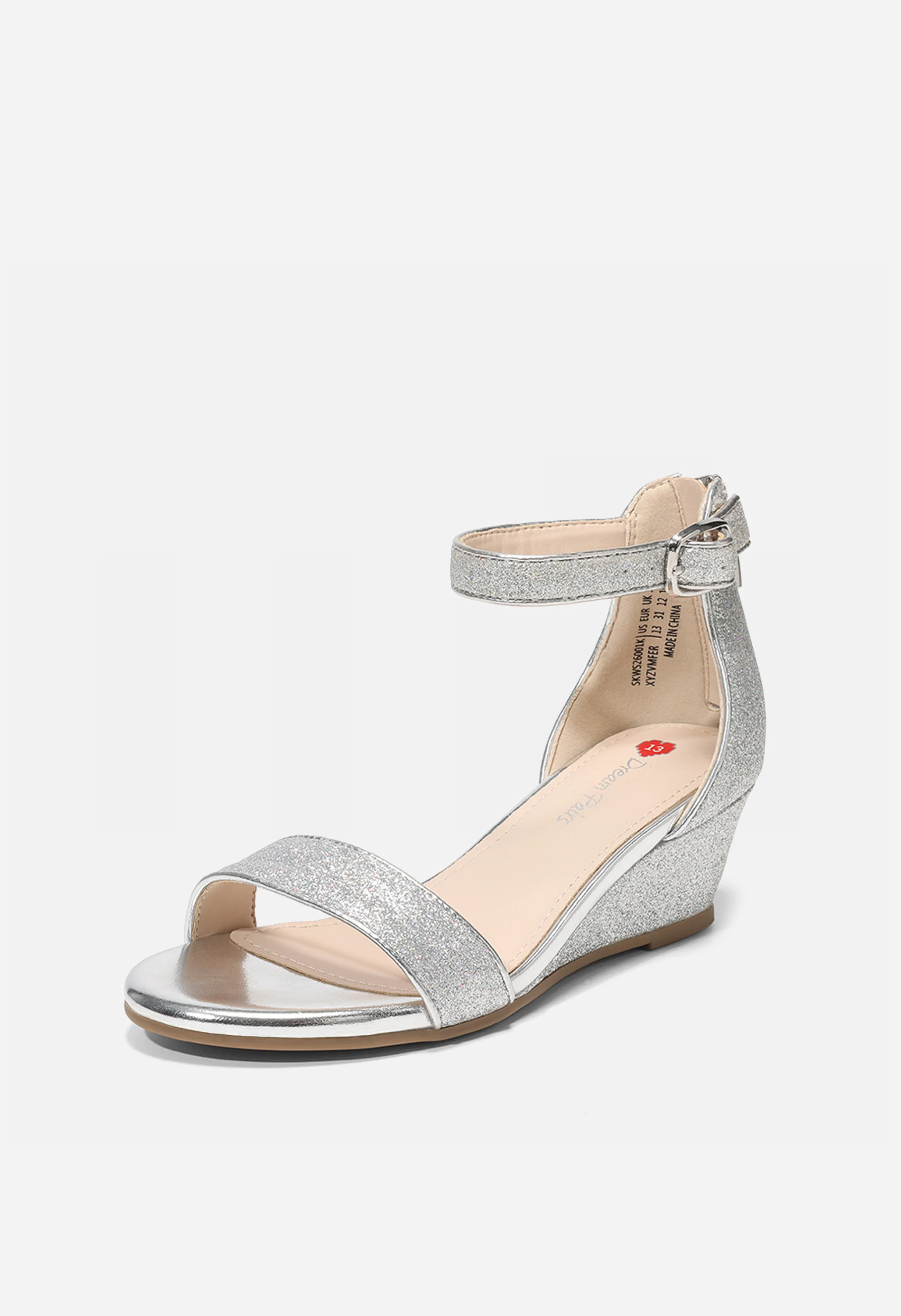 Girls' Flower Open Toe Platform Wedge Sandals - Image 6