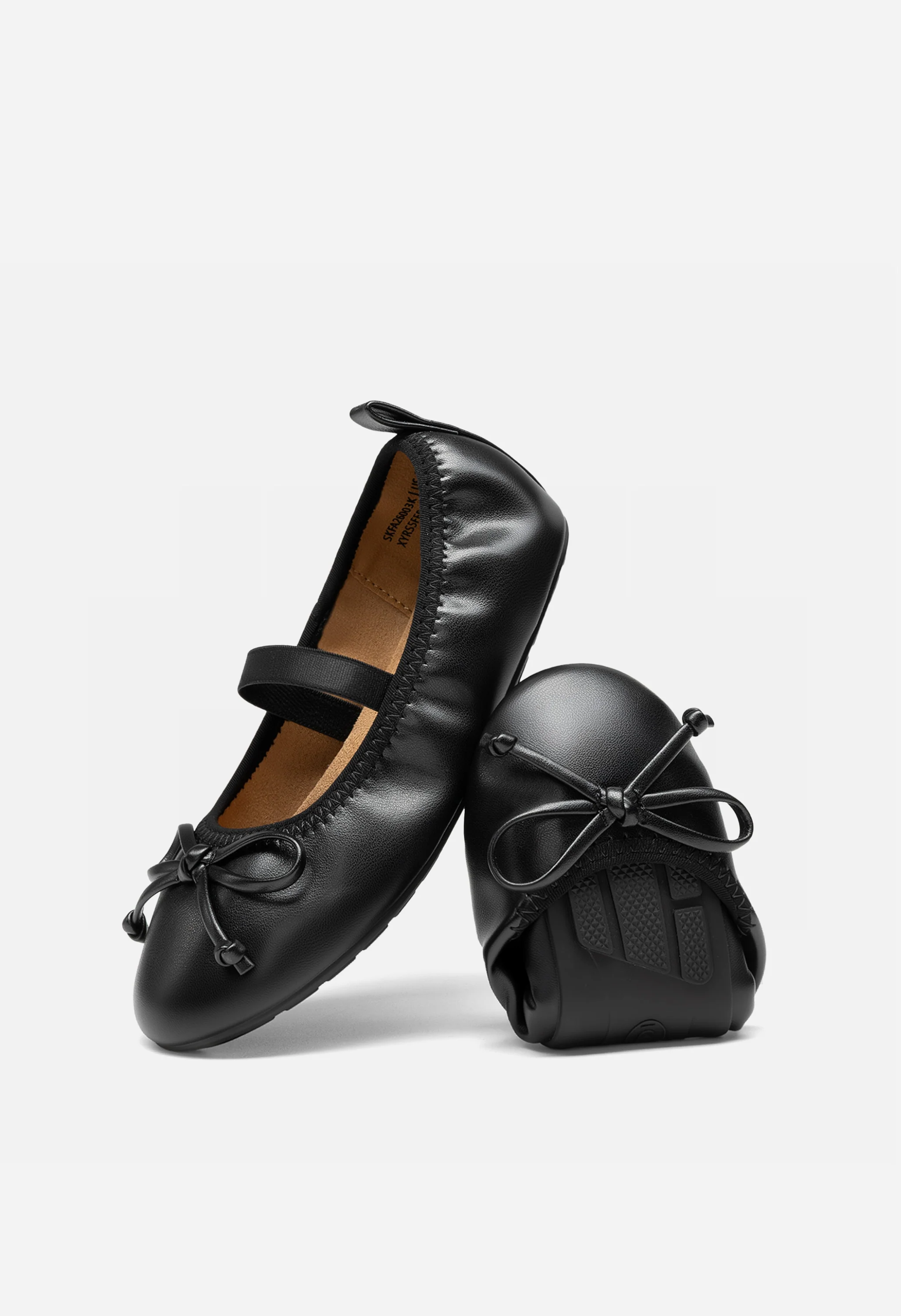 Girls’ Foldable Bow Flats Arch Support Shoes - Image 3
