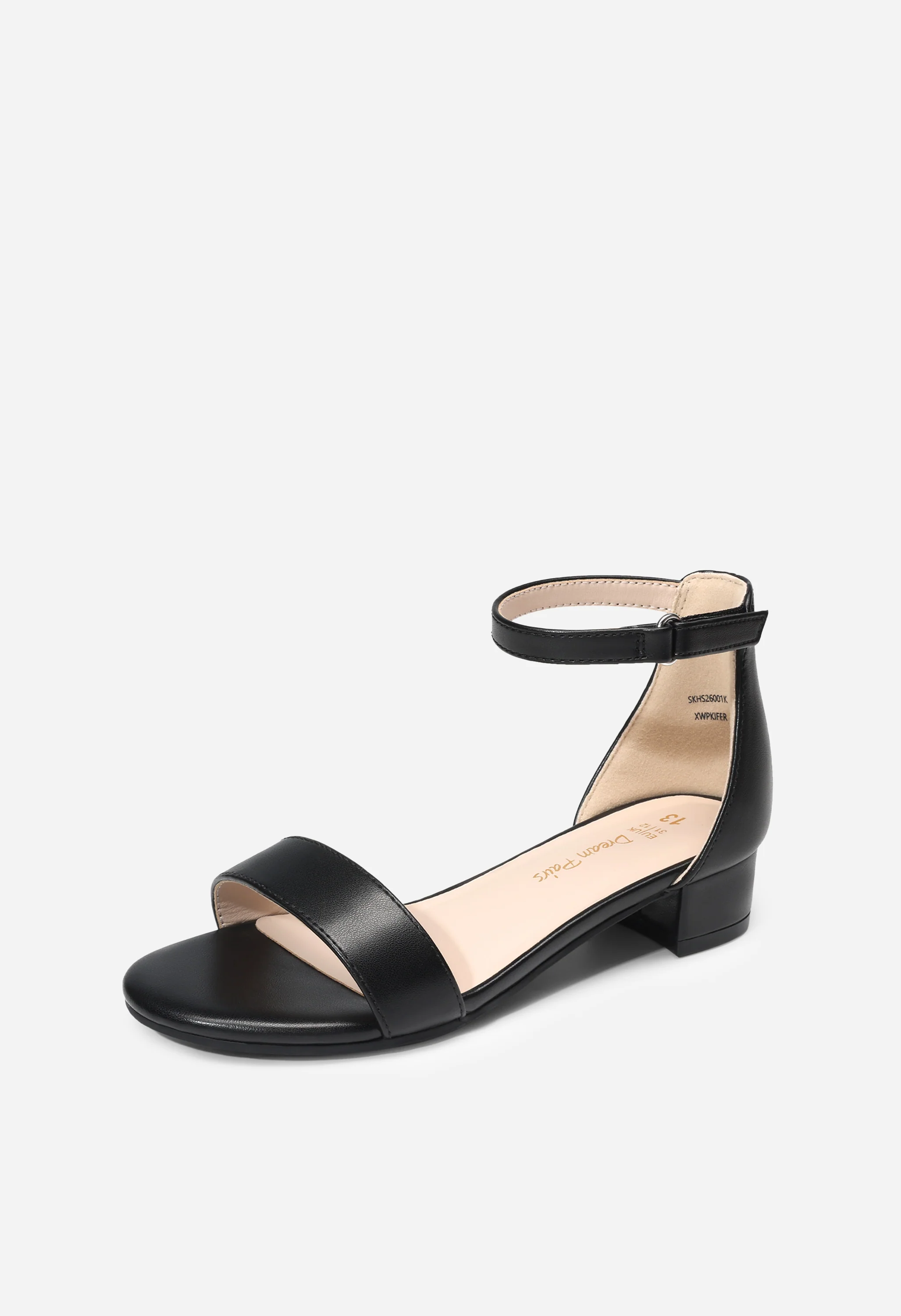 Girls Flower Strap Heeled Sandals - Image 2
