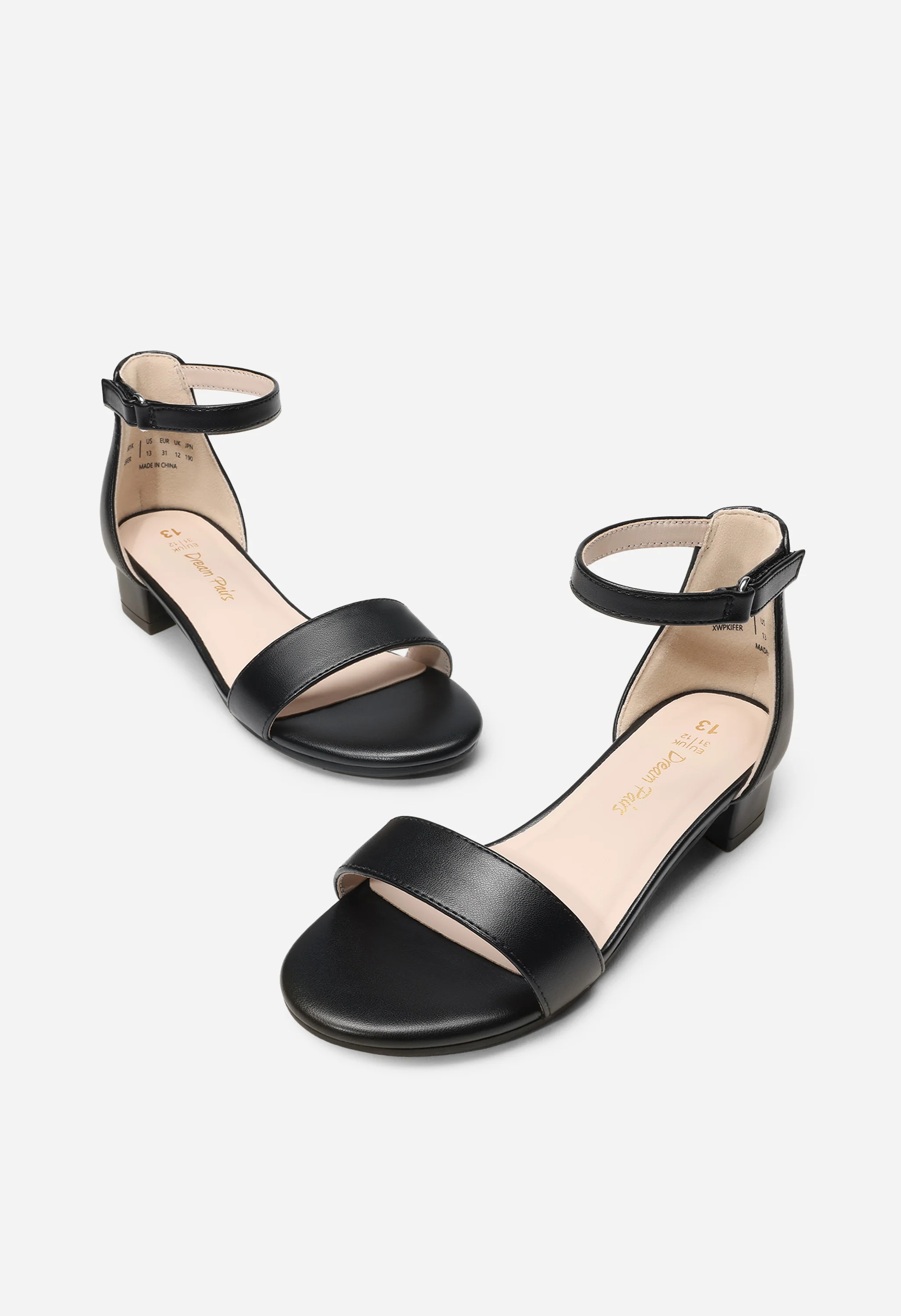 Girls Flower Strap Heeled Sandals - Image 6