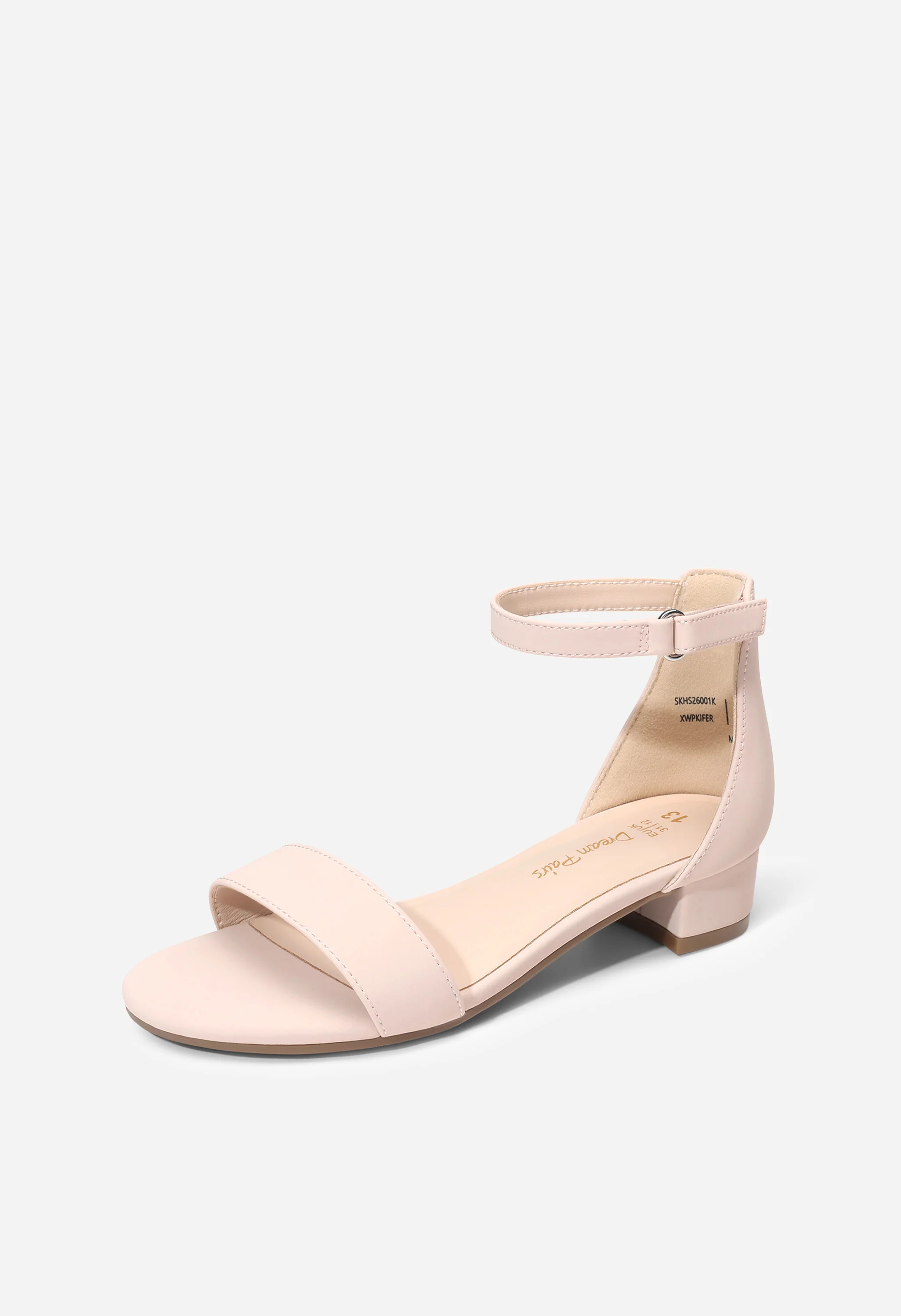 Girls Flower Strap Heeled Sandals - Image 2