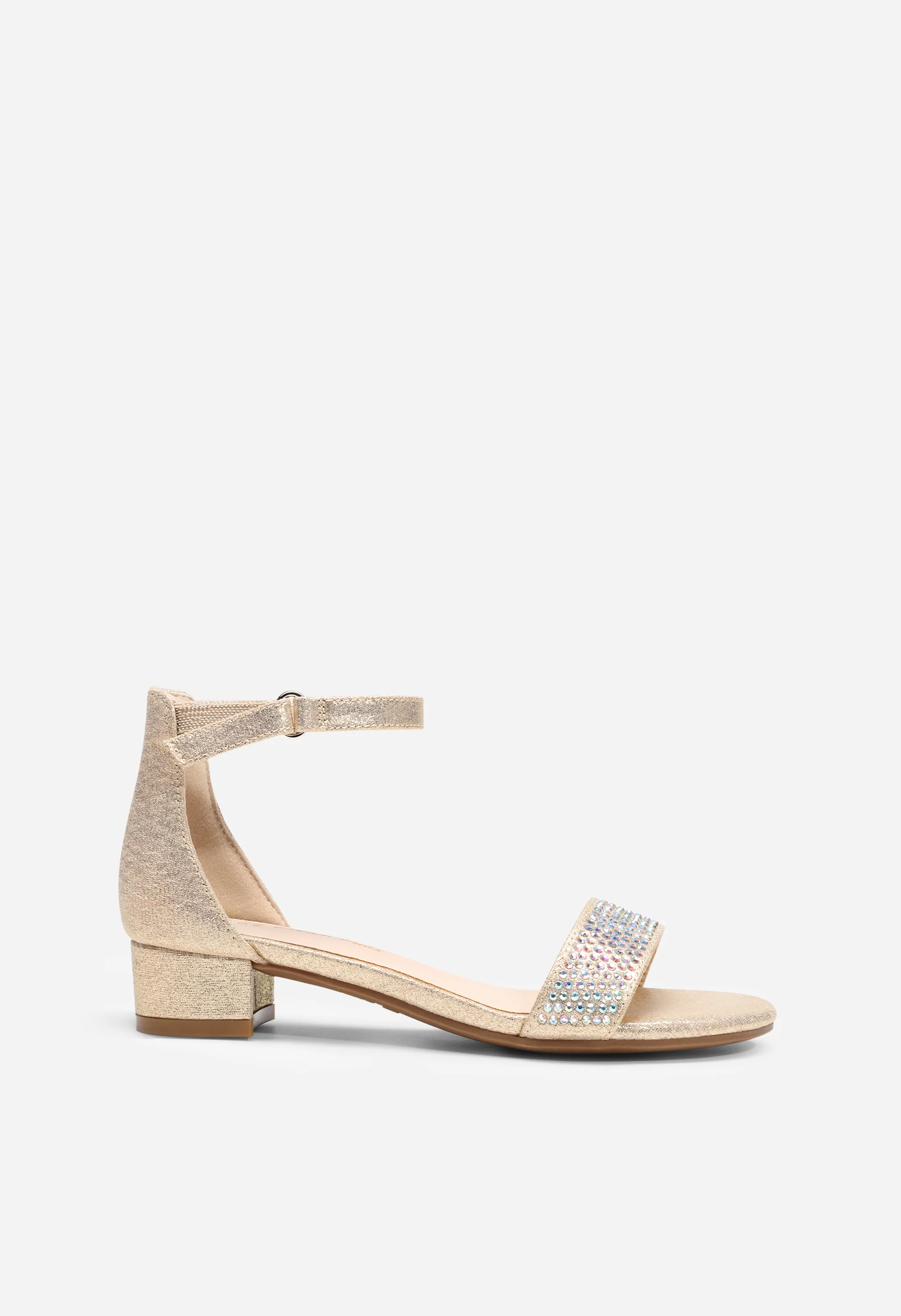 Girls Flower Strap Heeled Sandals - Image 7