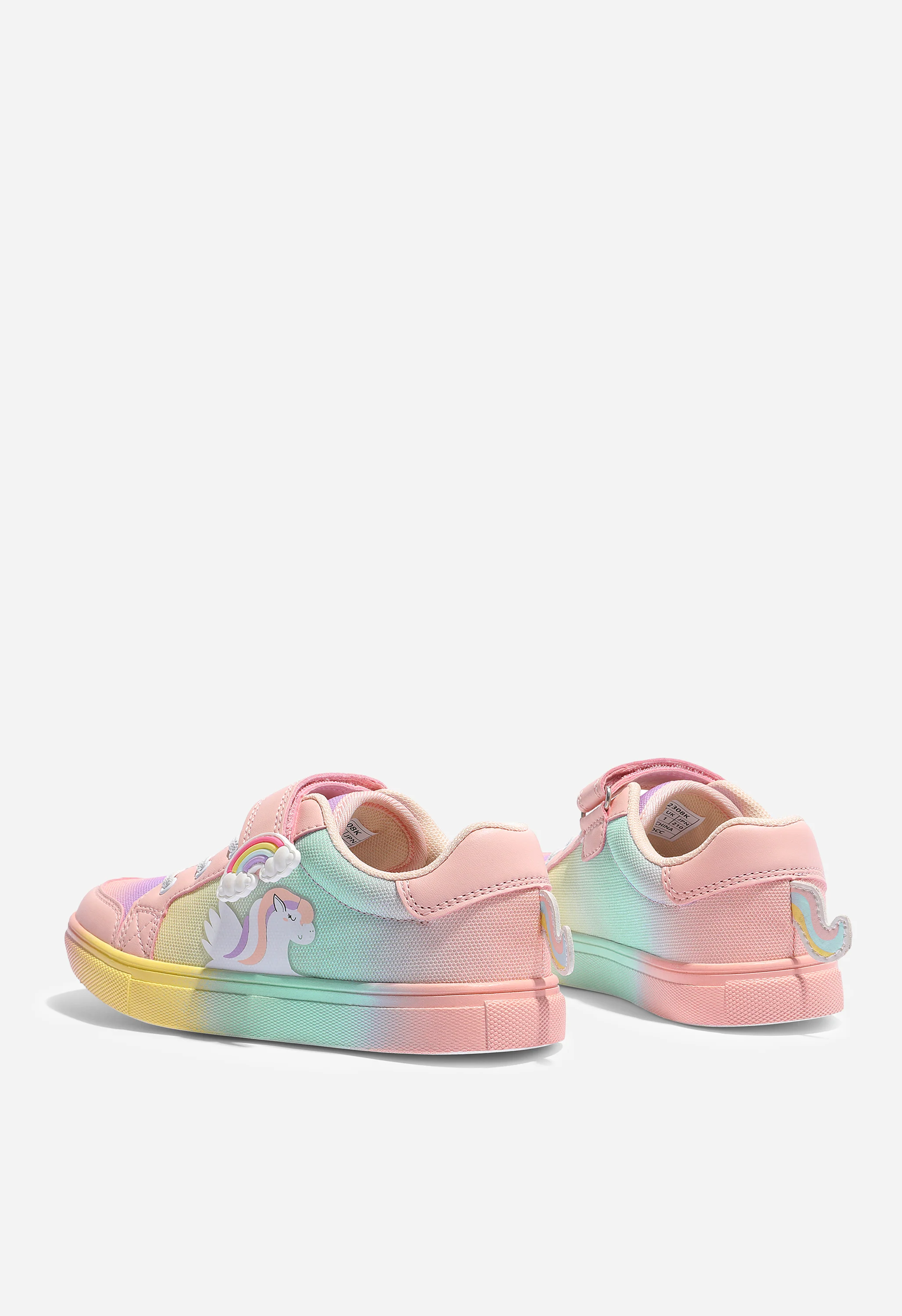 Girl's Rainbow Casual School Toddler Sneakers - Image 4