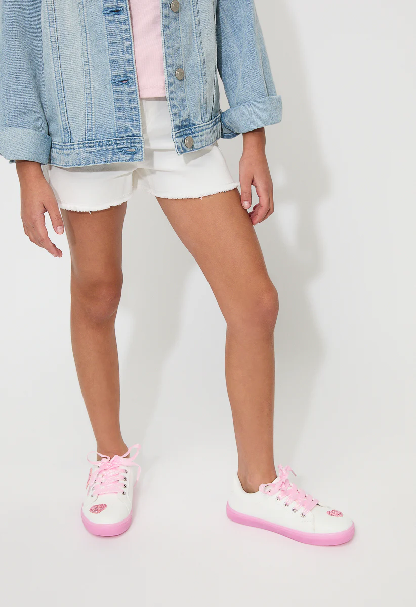 Glitter Hearts Light Up Sneaker - Image 10