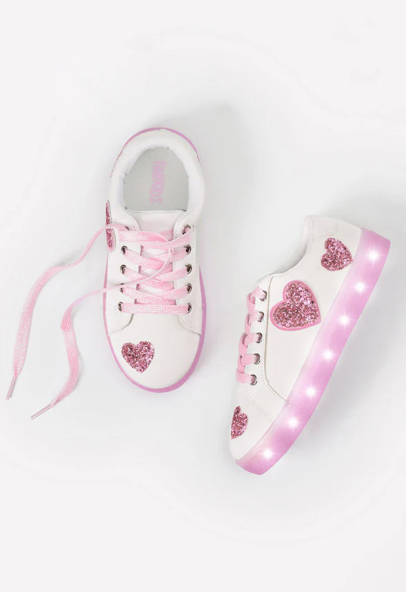 Glitter Hearts Light Up Sneaker - Image 13