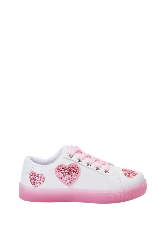 Glitter Hearts Light Up Sneaker - Image 14
