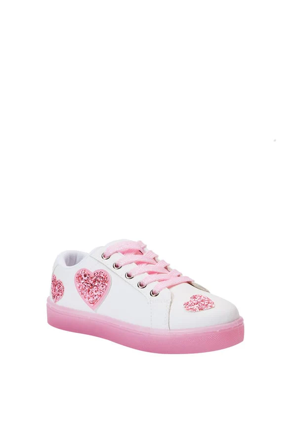 Glitter Hearts Light Up Sneaker - Image 16