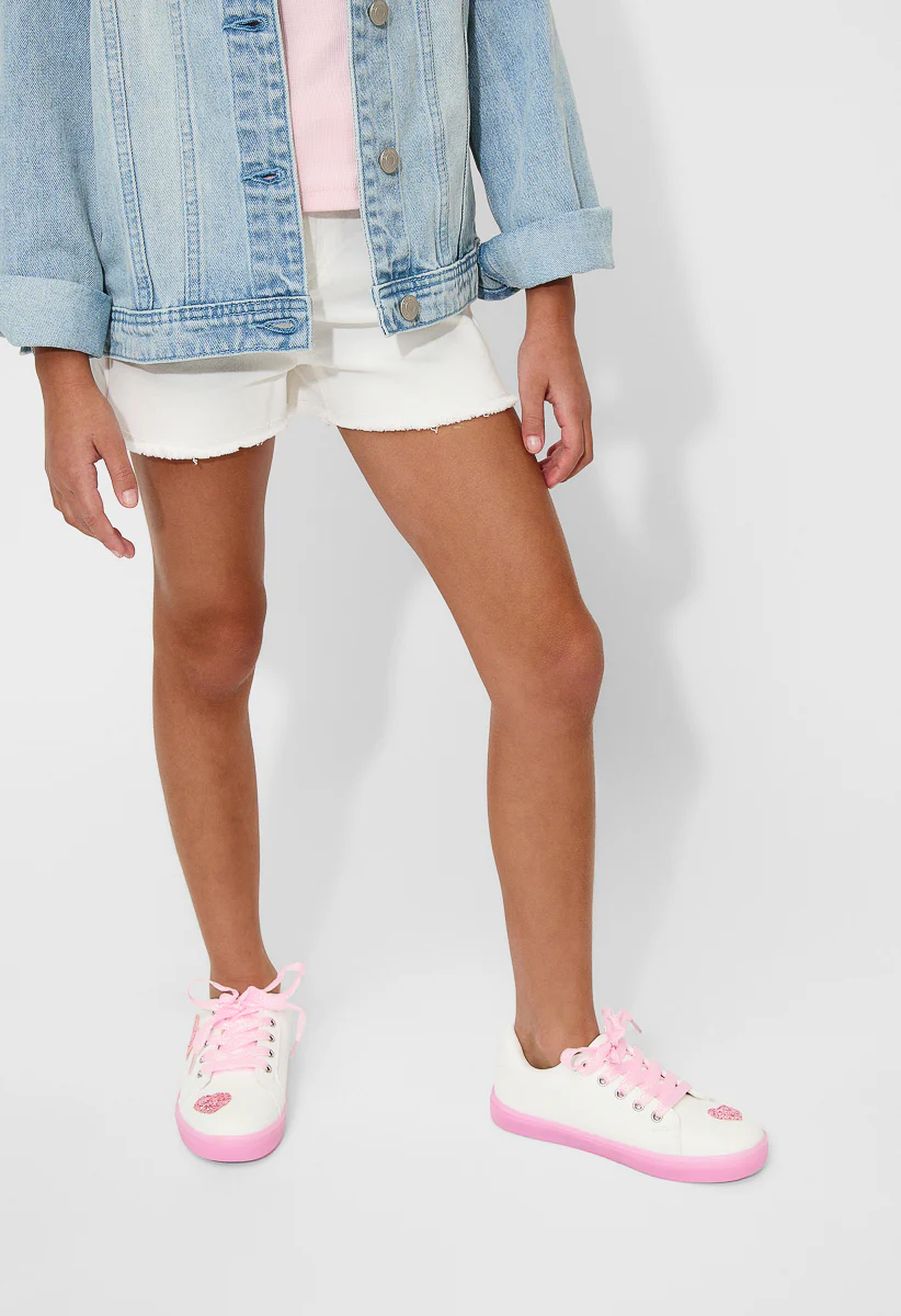 Glitter Hearts Light Up Sneaker - Image 3