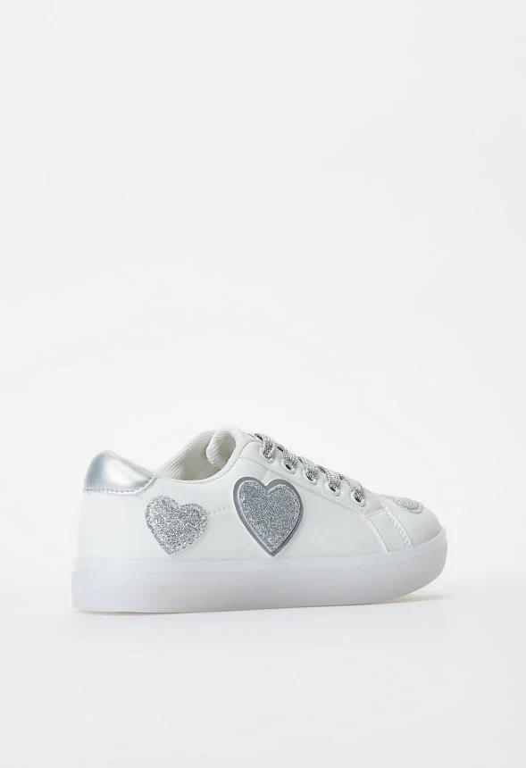 Glitter Hearts Light Up Sneaker - Image 10