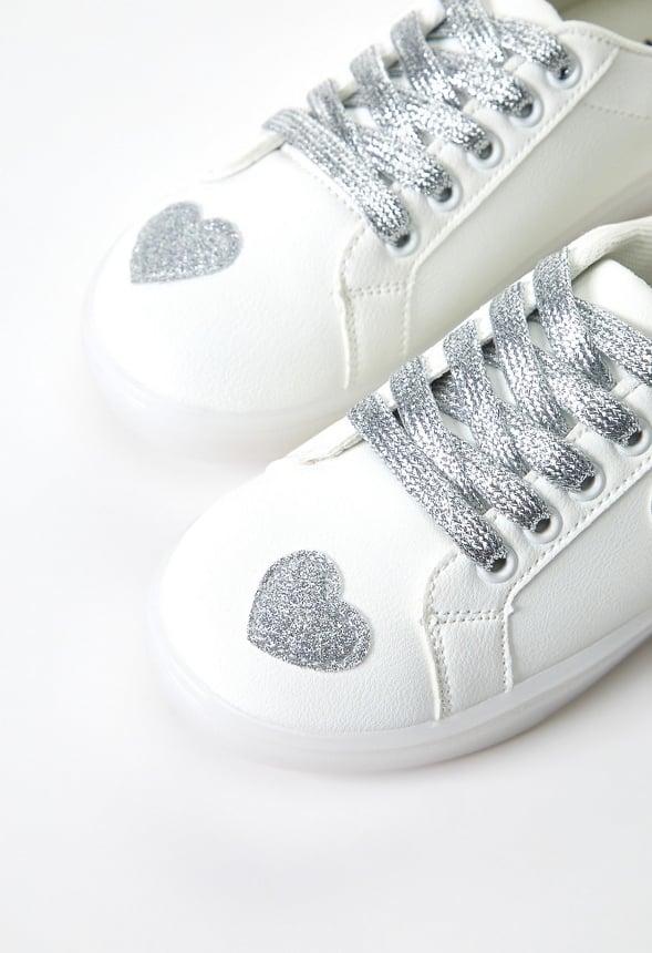 Glitter Hearts Light Up Sneaker - Image 6