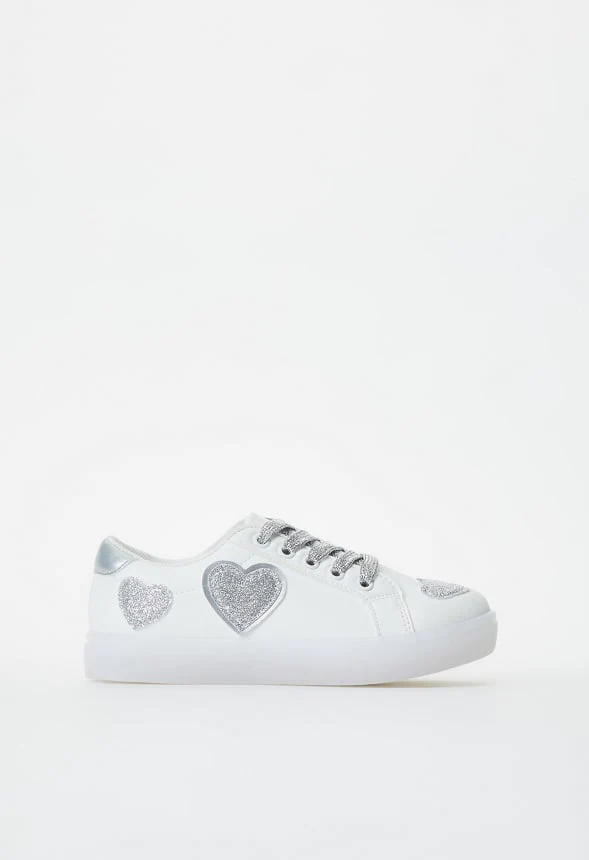 Glitter Hearts Light Up Sneaker - Image 9