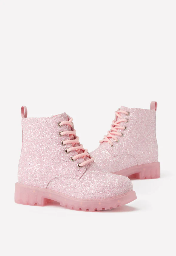 Glitter Light Up Lug Sole Boot - Image 2