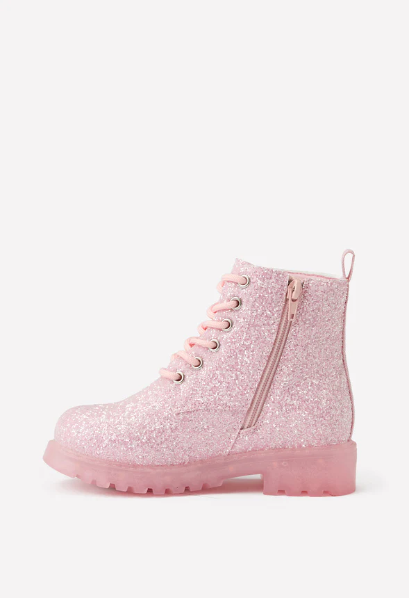 Glitter Light Up Lug Sole Boot - Image 3