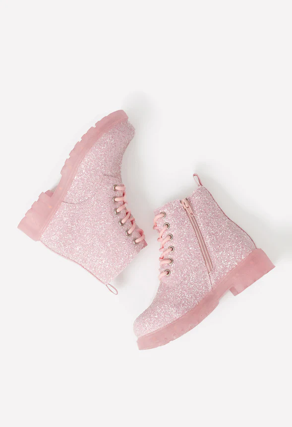 Glitter Light Up Lug Sole Boot - Image 4