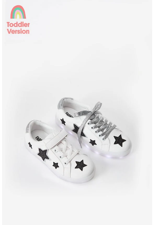 Glitter Star Light Up Sneaker - Image 2