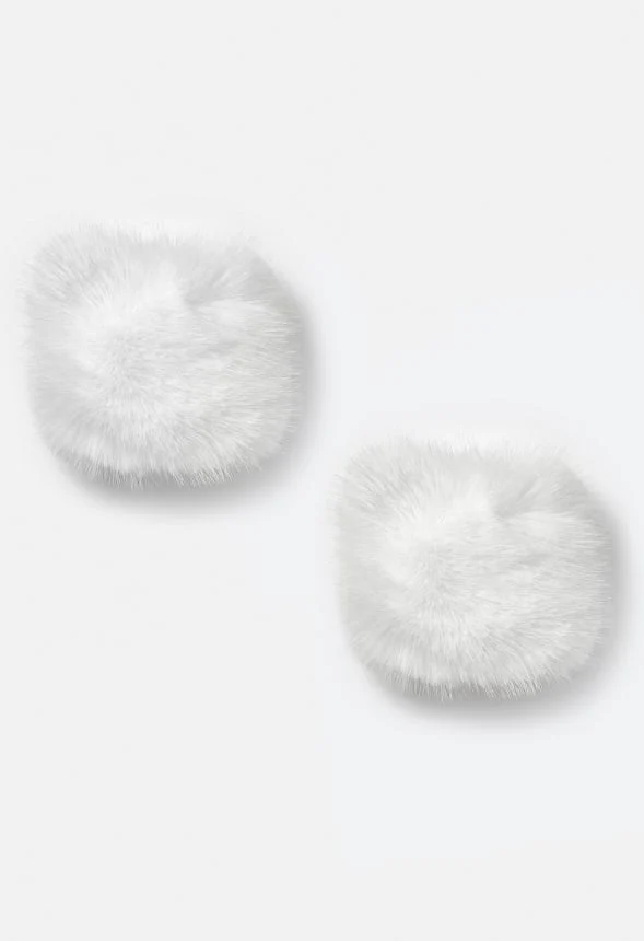 Gloria Pair Of Fluffy Faux Fur Wrist And Ankle Warmers - Image 2